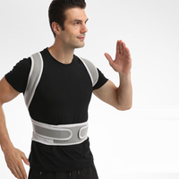 Correcteur de posture ajustable pour adulte avec soutien dorsal flexible, sangles respirantes et confortables pour épaules et taille, protection et soulagement