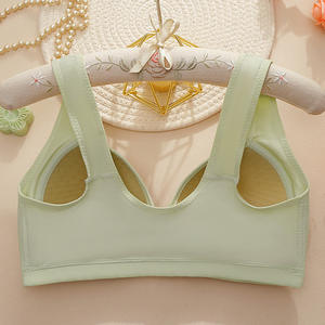 Soutiens-gorge en coton personnalisés pour femmes sous-vêtements sexy nouveau soutien-gorge sans fil d'âge moyen mince boucle avant débardeur soutien-gorge sous-vêtements grande taille - Product Image 2