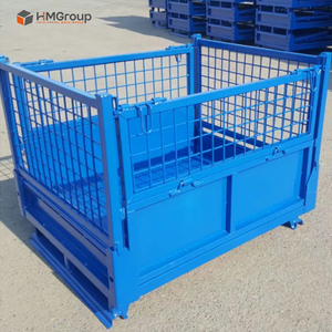 Gaiola Empilhável e Dobrável de Aço com Revestimento em Pó para Armazenamento de Carga e Equipamentos - Product Image 2