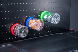 Boîte à outils magnétique compacte pour économiser de l'espace, organisateur en plastique avec base renforcée pour montage mural, personnalisable OEM, fabriqué à Taïwan - Product Image 3
