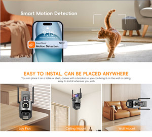 Telecamera IP WiFi a Doppia Lente per Interni, Telecamera di Sicurezza PTZ Wireless PIX-LINK CAM con Rilevamento del Movimento - Product Image 6