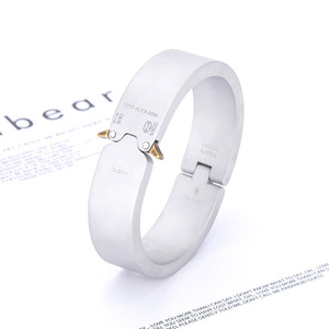 Bracelet en aluminium pour hommes, lignes géométriques elliptiques, bijoux cadeau XYB0017 - Product Image 4