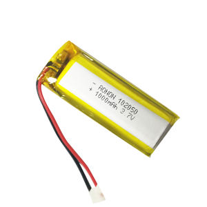 IEC62133 CB & KC 인증 리튬 폴리머 배터리 102050 <span class=keywords><strong>3.7v</strong></span> 1000mAh 의료 기기 및 소비자 전자 제품 및 사용자 정의 - Product Image 2