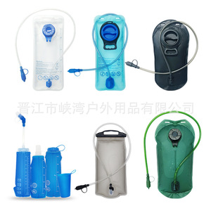ถุงน้ำกลางแจ้ง 2 ลิตร PEVA แบบพับได้สำหรับเดินป่าขี่จักรยานมาราธอนขวดกีฬา TPU ขนาด 500 มล. - Product Image 1