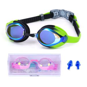 לוגו מותאם אישית מחיר סיטונאי באיכות גבוהה ללא דליפה משקפי שחייה נגד ערפל לילדים - Product Image 2
