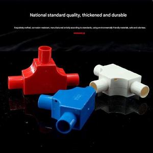 Kotak Sambungan PVC Berlapis T-Connector 16T Kotak Sambungan Kabel Selubung Pipa 25mm Kotak Sambungan Tersembunyi Segitiga Persegi 4mm - Product Image 6