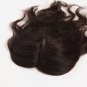 Las mujeres <span class=keywords><strong>pelo</strong></span> clip en cabello humano topper remy clip en la parte superior <span class=keywords><strong>de</strong></span> cierre - Product Image 4