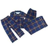 Pyjamas de Noël 2025 en flanelle écossaise, robes de soirée d'hiver, ensembles de pyjamas personnalisés pour enfants, vêtements tendance pour bébés filles