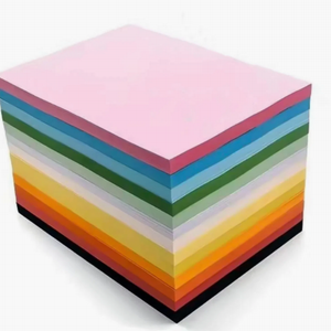 180gsm couleur lourde carton lisse couleur papier d'art <span class=keywords><strong>dessin</strong></span> bricolage pliant enfants feuilles papier cartonné coloré en gros - Product Image 4