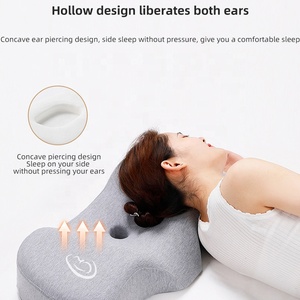 Almohada de diseño hueco compresa caliente inteligente protección cuello antiarrugas <span class=keywords><strong>espuma</strong></span> viscoelástica moderna para dormir al por mayor - Product Image 3