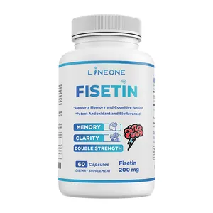 Fisetin 캡슐 보조 및 건강한 두뇌 유지 기능 노화 방지를위한 오래된 건강 식품 캡슐