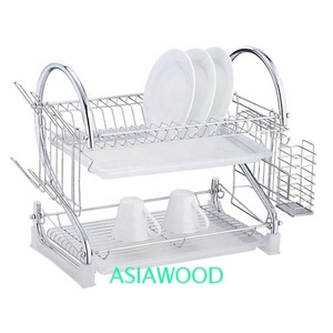 <span class=keywords><strong>De</strong></span> doble nivel plato <span class=keywords><strong>de</strong></span> metal estante <span class=keywords><strong>de</strong></span> cocina secado <span class=keywords><strong>escurridor</strong></span> bastidores plato <span class=keywords><strong>escurridor</strong></span> - Product Image 4