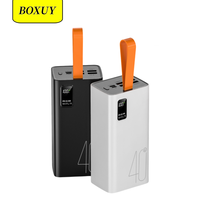 Banques d'alimentation haute capacité 40000mah avec écran numérique Quatre sorties USB Type C 22.5W Banque d'alimentation portable 40000mAh Station d'alimentation