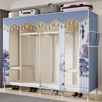 Armoire à vêtements simple au design moderne, combinaison de penderie de chambre, organisateur de vêtements, armoires portables en tissu