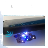 Étiquette NFC FPC, étiquette LED clignotante, HF 13,56 MHz, mini étiquette LED, étiquette RFID, étiquette tactile pour téléphone et autocollant pour l'encodage d'URL de site Web