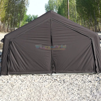 Tente de safari gonflable de luxe à deux chambres avec salle de bain pour SUV, fabrication de tentes connectées