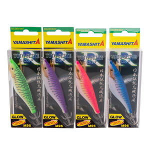 Appât de pêche lumineux japonais YAMASHITA New TOTO SUTTE R Wide Belly <span class=keywords><strong>Balance</strong></span> Shrimp Live Bait Wooden Squid Hook - Product Image 5