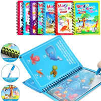 Livre de coloriage magique réutilisable à l'eau, livre sensoriel d'éveil pour enfants, jouet pour bébés
