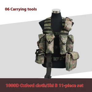 Gilet tactique camouflage portable personnalisé Oxford Multifonctionnel Véritable équipement sportif Cs Imperméable Fermeture éclair Mode - Product Image 6