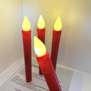 Velas <span class=keywords><strong>LED</strong></span> Eléctricas de Cera Real con Llama Parpadeante Blanca sin Fuego, Control Remoto, Luz Blanca Cálida, Venta al por Mayor - Product Image 3