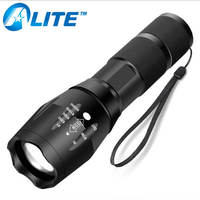 Lampe torche tactique en alliage d'aluminium LED zoomable TMWT XML-T6, étanche IP68, pour les urgences, le camping, la chasse en plein air, le camping