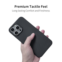Coque de téléphone en Kevlar pour iPhone 15Pro 15Pro Max, coque fine et légère en fibre de carbone douce, électro-plaquée, coque spéciale en PP, sac OPP