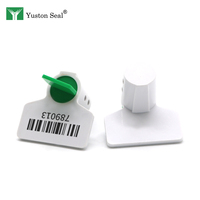 Sceau de sécurité en plastique à verrouillage par torsion, numéroté sur mesure, anti-effraction, pour compteurs d'eau, de gaz et d'électricité, avec code-barres