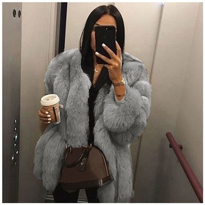 Neues Design Großhandel Wintermantel Frauen Outwear Trend Jacke Langer <span class=keywords><strong>Blazer</strong></span> Mantel Damen Damen Pelz mäntel Mit Niedrigem Preis - Product Image 6