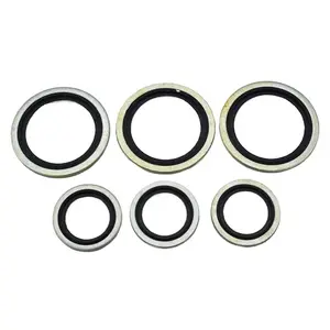 Bonded Metal Washer Rubber Combination Gasket Ring Seals NBR Rubber Gasket