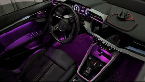 Lámpara Ambiental LED Interior ZYCELA para Audi A3/S3 2021-2025, Luces de Atmósfera RGB Magic <span class=keywords><strong>Symphony</strong></span>, Compatible con 12V - Product Image 3
