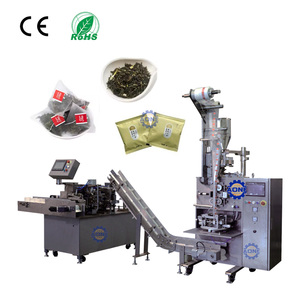 Inner and Outer Tea Bag Triangle Ultrasonic Tea Bag Packaging <b>Machine</b> PLC Touch Screen Tea Bag <b>Machine</b> <b>String</b> and Tag - Product Image 1