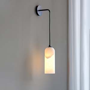 Applique <span class=keywords><strong>murale</strong></span> moderne et simple avec pierre de mica naturelle, luminaire mural de luxe pour hôtel et décoration intérieure, applique <span class=keywords><strong>murale</strong></span> d'intérieur - Product Image 3