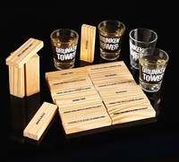 Juego de Construcción de Madera para Beber, Bloques de Construcción, Torre de Bebidas, Color Personalizado para Fiestas de Club, Educación Infantil, OEM/ODM