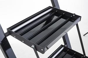 Échelle pliante en acier pour la maison avec main courante ronde, <span class=keywords><strong>rangement</strong></span> facile, échelle à marches pliable certifiée EN131 - Product Image 5