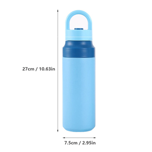 แก้วน้ำสแตนเลสแบบกำหนดเอง 550 มล. 18 ออนซ์  แบบใหม่ เก็บความร้อน-เย็น ผนังสองชั้นสุญญากาศ  ขวดน้ำเก็บอุณหภูมิ เปิด-ปิดได้ด้วยคลิกเดียว - Product Image 6