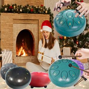 Tambor de Lengua de Acero de 6 Pulgadas y 8 Notas para Chakras - Tambor de Lluvia de Acero, Percusión, Relajación y Uso como Regalo, Directo de Fábrica - Product Image 6