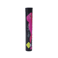 Tube en plastique avec couvercle à ouverture facile, résistant aux enfants, fourni gratuitement, 116 mm, tubes en plastique, tube à cigarettes KP, emballage personnalisé avec logo