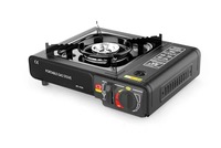 Réchaud à gaz butane portable en acier inoxydable pour pique-nique, barbecue, camping et randonnée, accessoire de cuisson coupe-vent