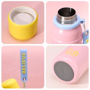 Colorful Children's Stainless Steel Vacuum Sports <b>Thermos</b> Cup Large Capacity UV Varnished Surface 6-12H Thermal Insulation - Product Image 4