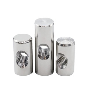 Pasador cilíndrico de acero inoxidable Bafang con orificio horizontal M4 M5 M6 para conexión preincrustada, tuerca de martillo - Product Image 1