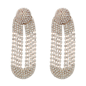 Boucles d'oreilles pendantes Kaimei <span class=keywords><strong>100</strong></span> Designs, bijoux fantaisie de luxe, brillance strassée, style féerique, pour femmes, boucles d'oreilles tendance en strass et diamants - Product Image 3