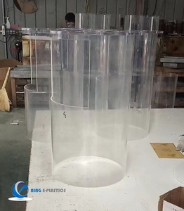 Ning E-Plastics Guangdong – Tubes de connexion à bride en <span class=keywords><strong>acrylique</strong></span> et polycarbonate, personnalisables, pour usage en laboratoire, avec étanchéité par dessin - Product Image 5