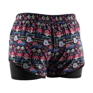 Maillot de bain de surf personnalisé avec logo, été 2024, rouge, 2 en 1, short de plage pour femmes - Product Image 4