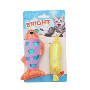 Kingtale personalizado resistente a mordeduras <span class=keywords><strong>Catnip</strong></span> color squreak papel océano peces gatitos burlarse gato dentición gato juguete - Product Image 6