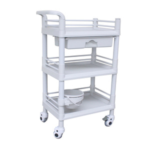 Jinbokang Plastic <b>Trolley</b> 540x370x900mm 3-Layer Mobile <b>Tool</b> Cart For Hospital Beauty Salon Nursing Equipment Storage - Product Image 1