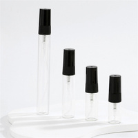 Vente en gros de flacons pulvérisateurs en verre rechargeables 1ml 2ml 3ml 5ml 10ml, atomiseurs de parfum anti-fuite à brume ultra fine pour le voyage