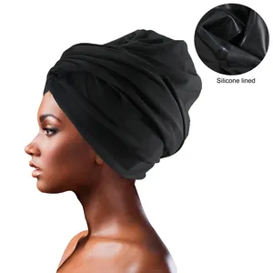 HZM-24097 Waterproof Extra Large Silicone Swimming Turban Caps for Women Girls Men with Long Braids Dreadlocks to Keep Hair Dry