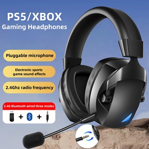RGB Led đứng có dây chơi game tai nghe với AAC Codec Over-ear on-ear màu xanh răng tai nghe với microphone tương thích điện thoại di động - Product Image 2