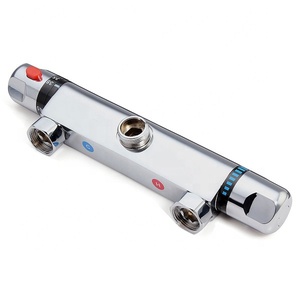 Válvula de Control de Temperatura Constante de Latón Cromado para Montaje en Pared, Mezclador de Agua Fría y Caliente para Ducha, Grifo de Ducha Termostático Empotrado - Product Image 1