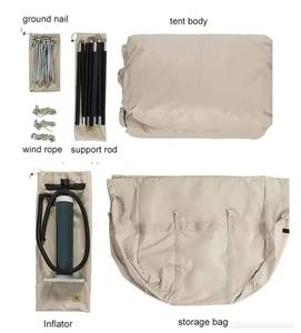 Carpa Inflable de Dos Habitaciones, Tela Oxford, Columnas de Aire, Fácil de Instalar, Gran Espacio, Impermeable, para Campamento al Aire Libre - Product Image 6